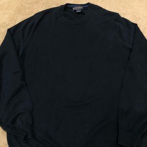 Brooks Brothers Navy Crew Neck Sweater Large